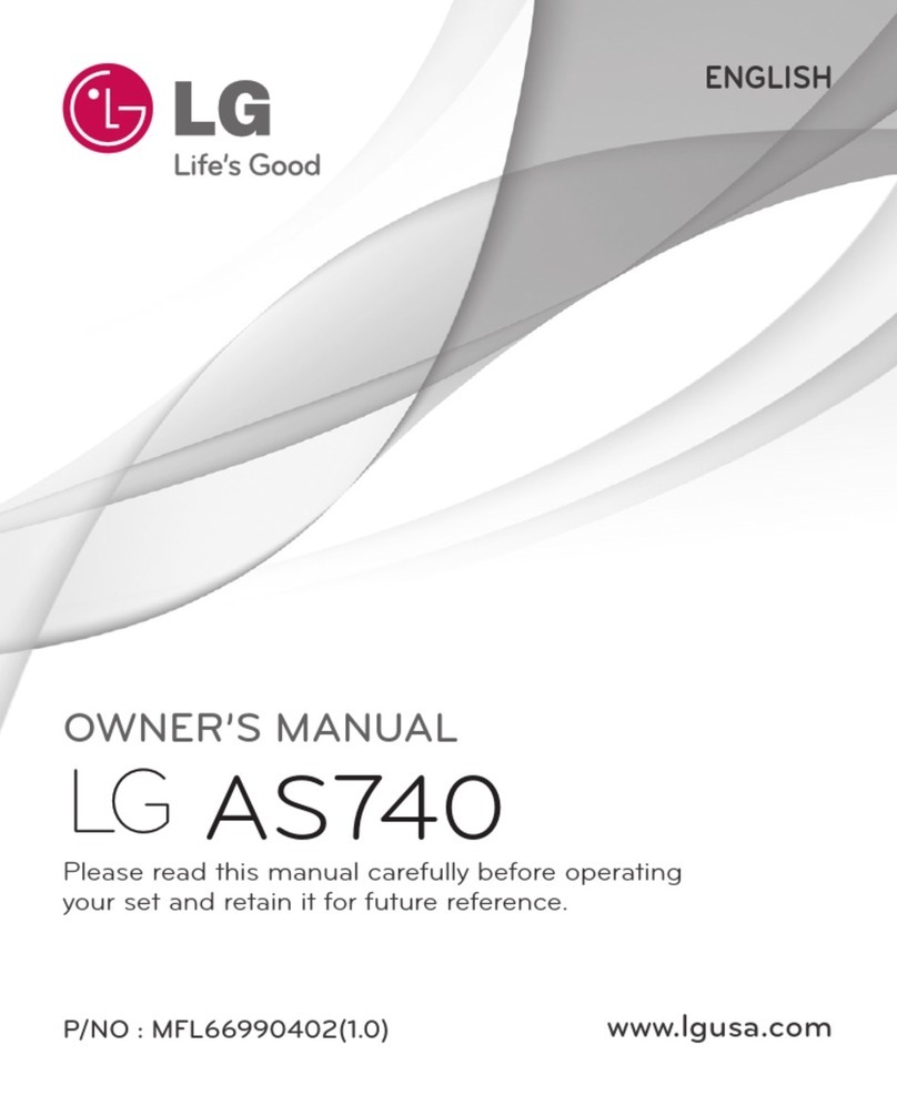 LG AS740 User manual