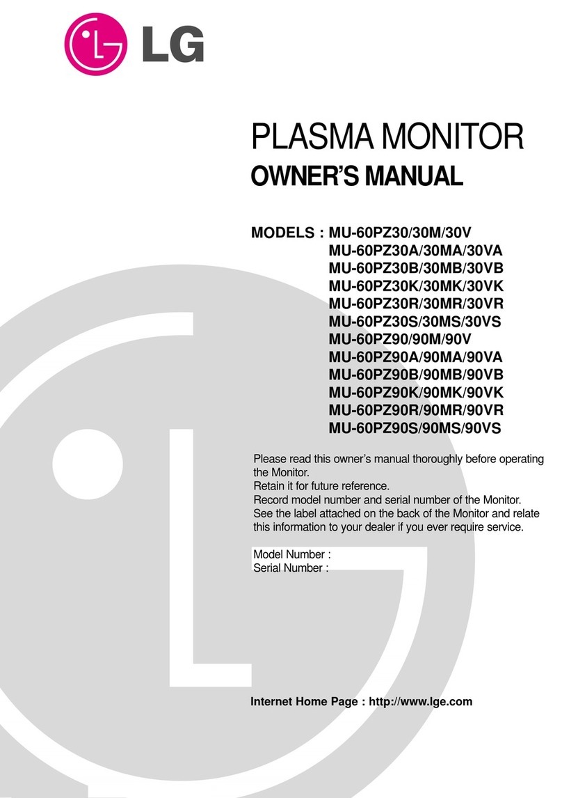 LG MU-60PZ30, MU-60PZ30A30MA/30VA User manual