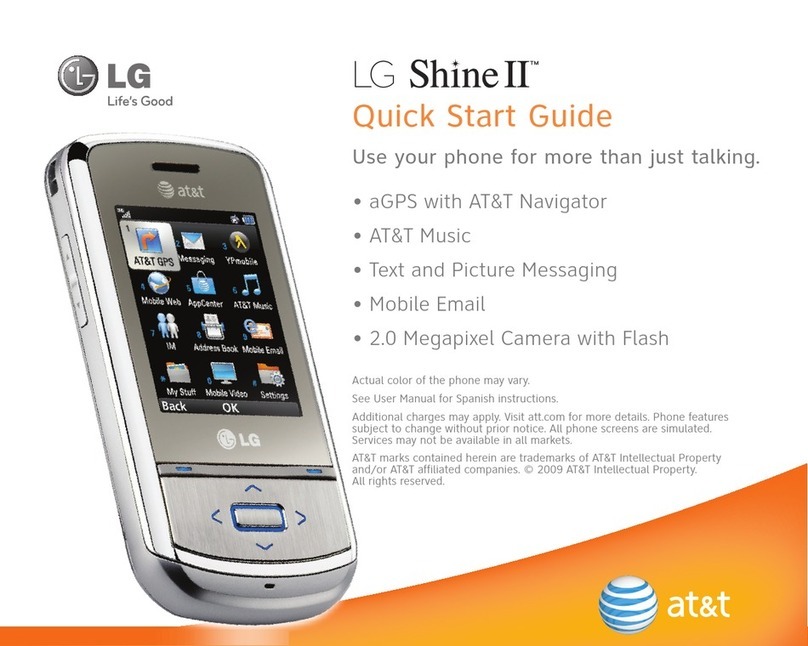 LG Shine II GD710 quick start guide