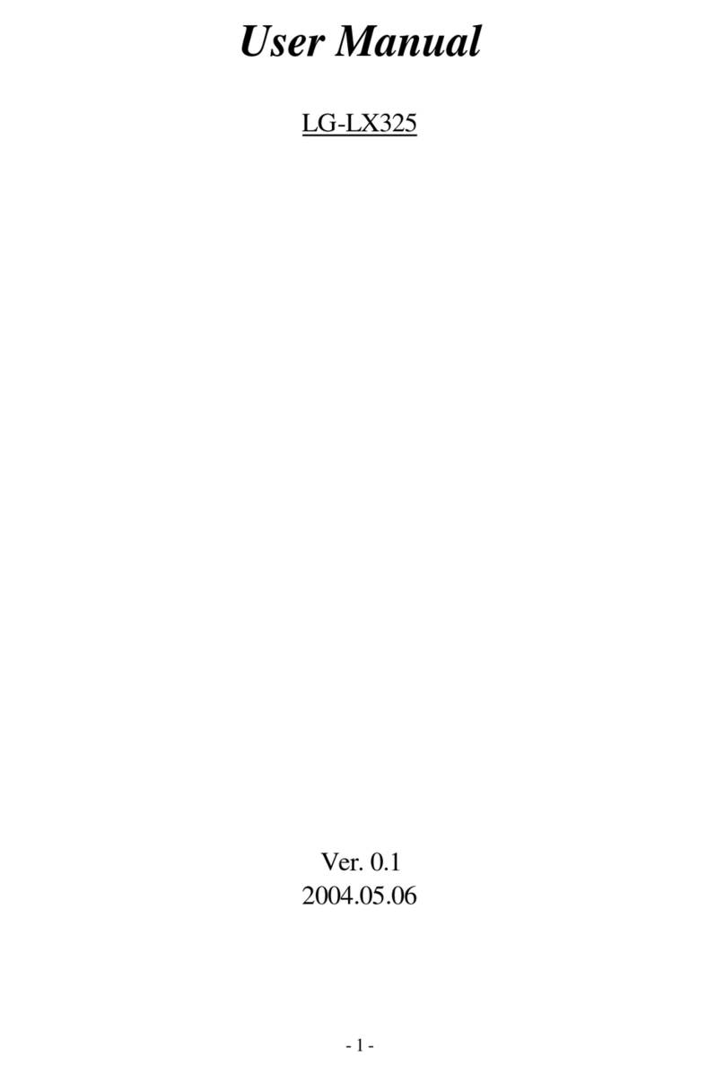 LG LX325 User manual