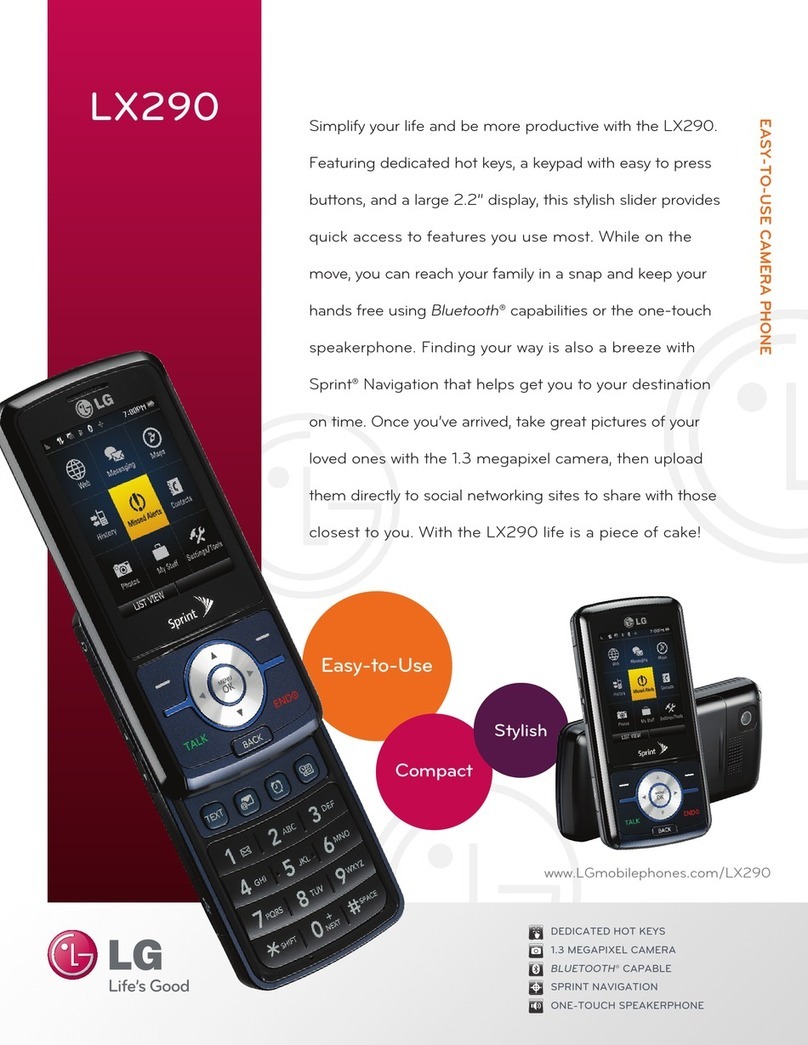 LG LX290 Specifications