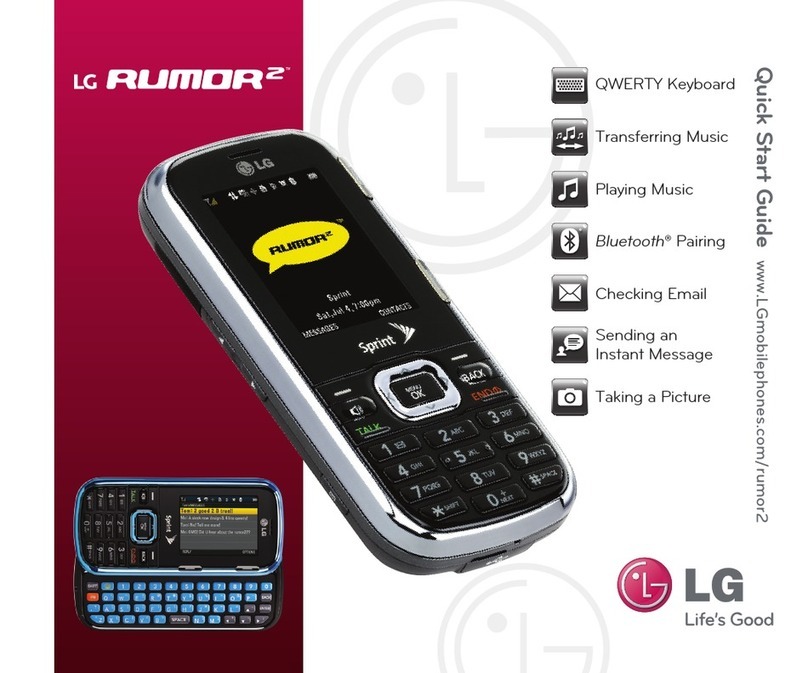 LG VIRGIN MOBILE RUMOR 2 User manual
