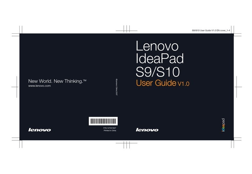 Lenovo IdeaPad S10 User manual Lenovo IdeaPad S10 User manual