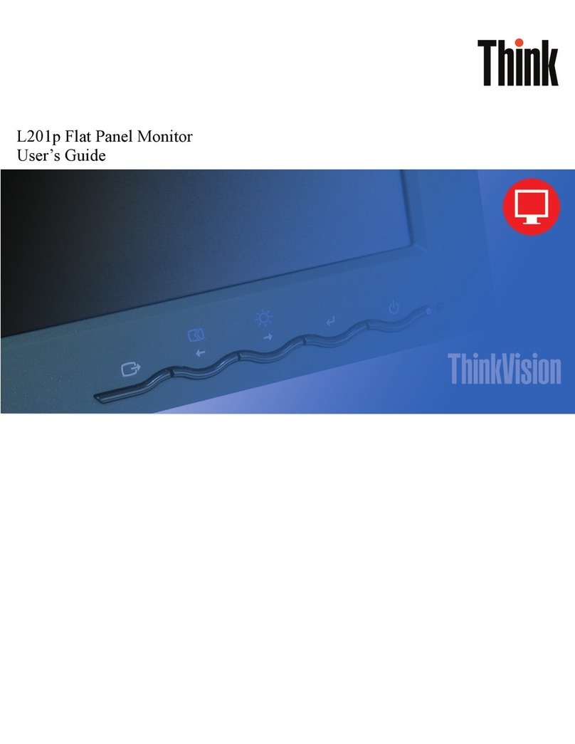 Lenovo ThinkVision L201p User manual