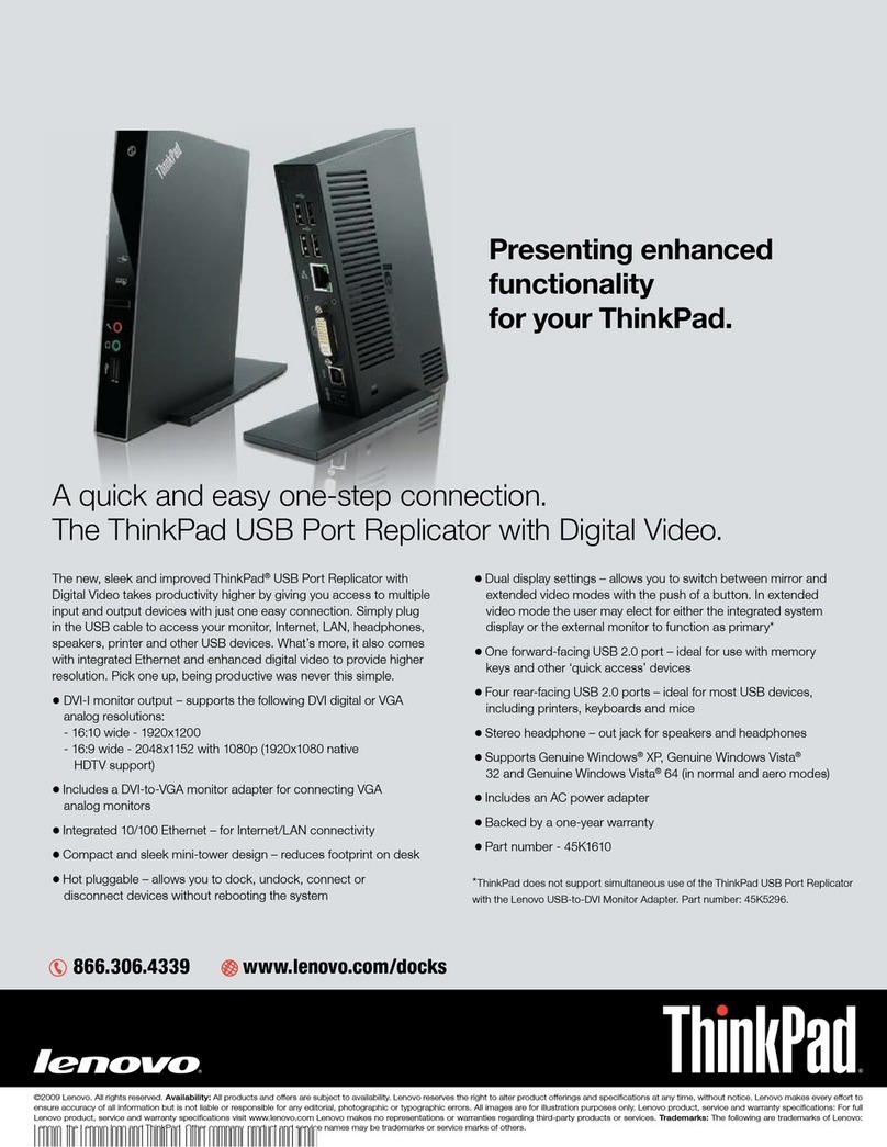 Lenovo ThinkPad 45K1610 Features