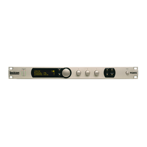 Lexicon PCM92 User manual