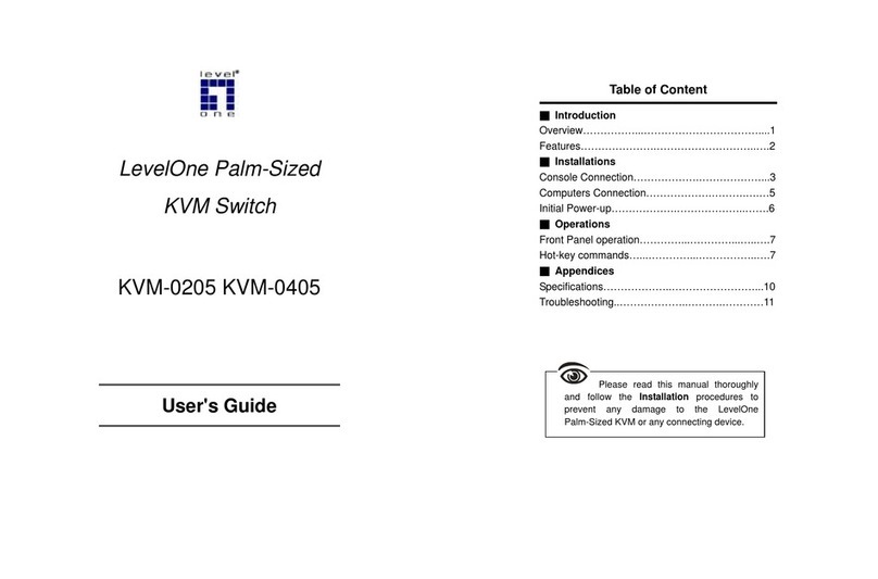 LevelOne ViewCon KVM-0205 user guide