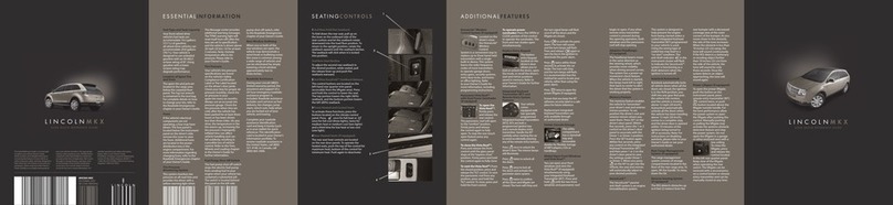 Lincoln 2008 MKX User manual Lincoln 2008 MKX User manual