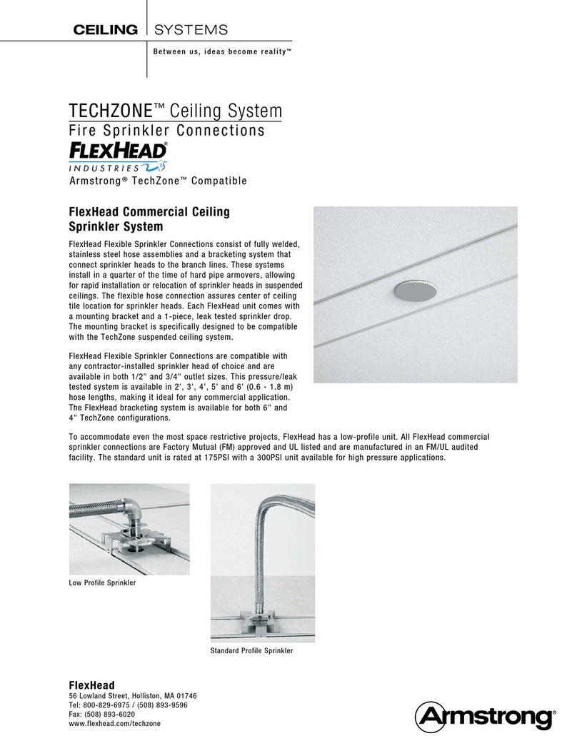 Armstrong Techzone Low Profile Sprinkler specification Armstrong Techzone Low Profile Sprinkler specification