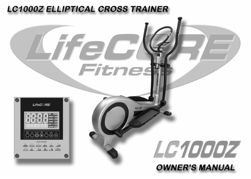 LifeCore Fitness LC 1000Z owner's manual