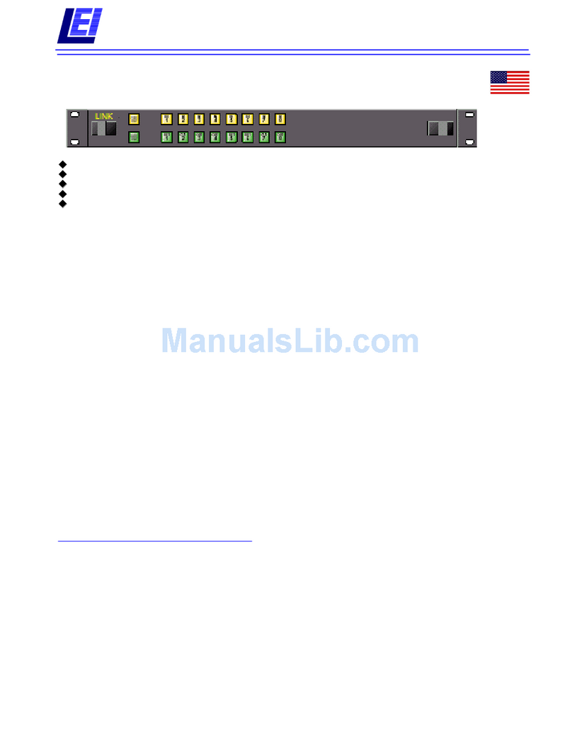 Link electronics 860-XL818A Specification sheet