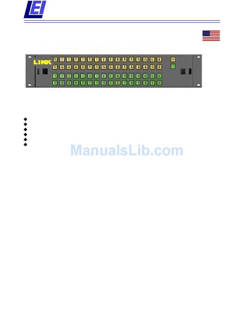 Link electronics 860-XL325AV Specification sheet