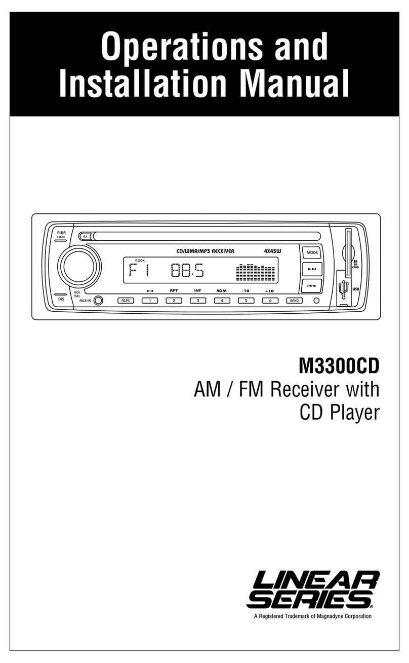 Magnadyne M3300CD Specification sheet