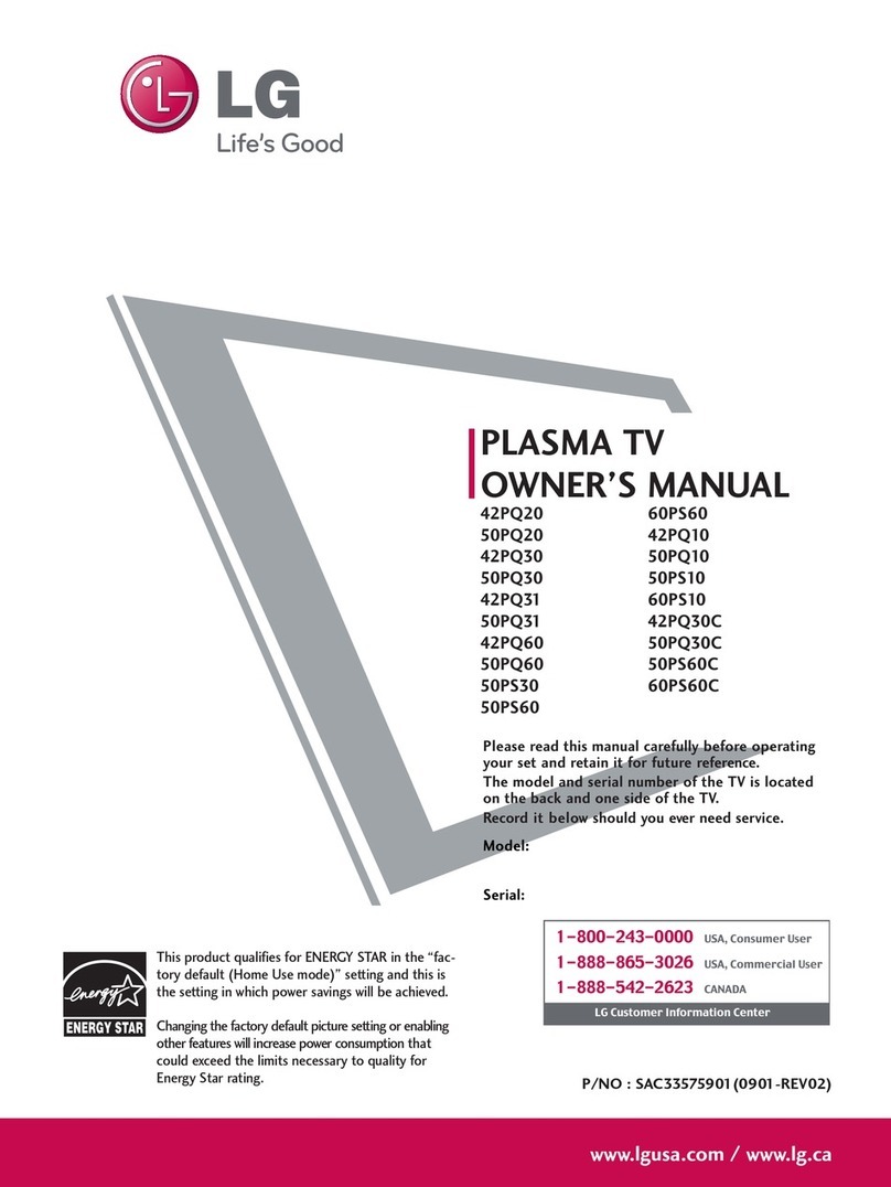 LG 42PQ31 User manual