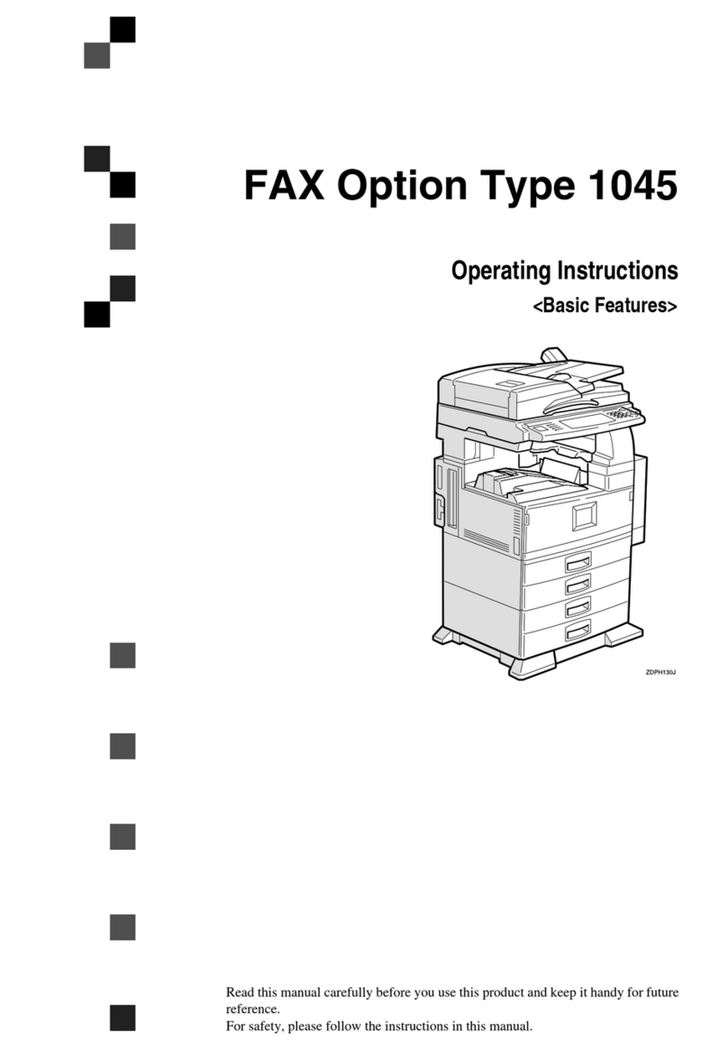 Ricoh Aficio 1045 Series Installation and maintenance instructions