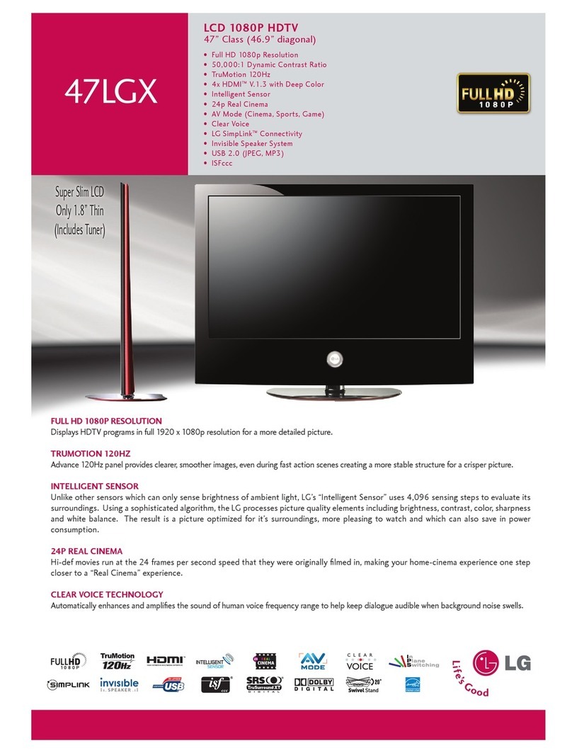 LG 47LGX User manual