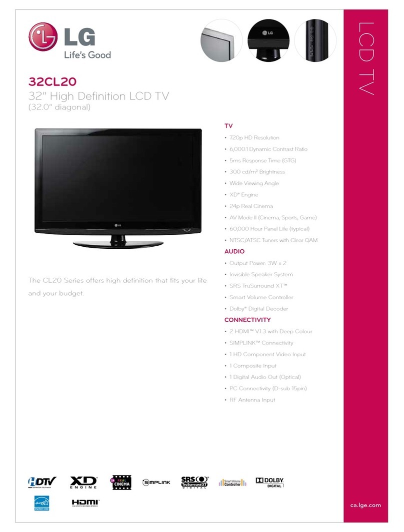 LG 32CL20 User manual