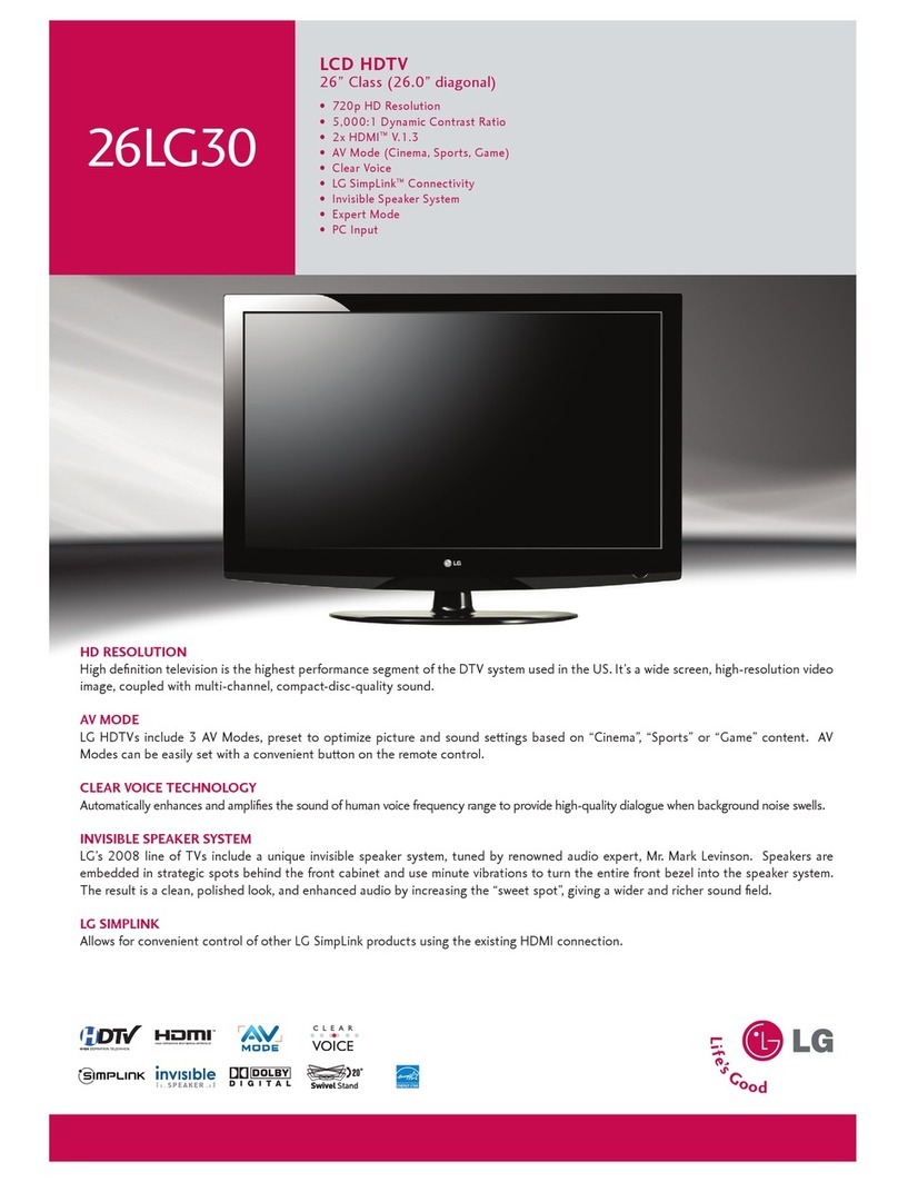 LG 26LG30 Series User manual