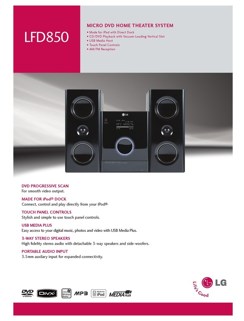 LG LFD850 Specification sheet
