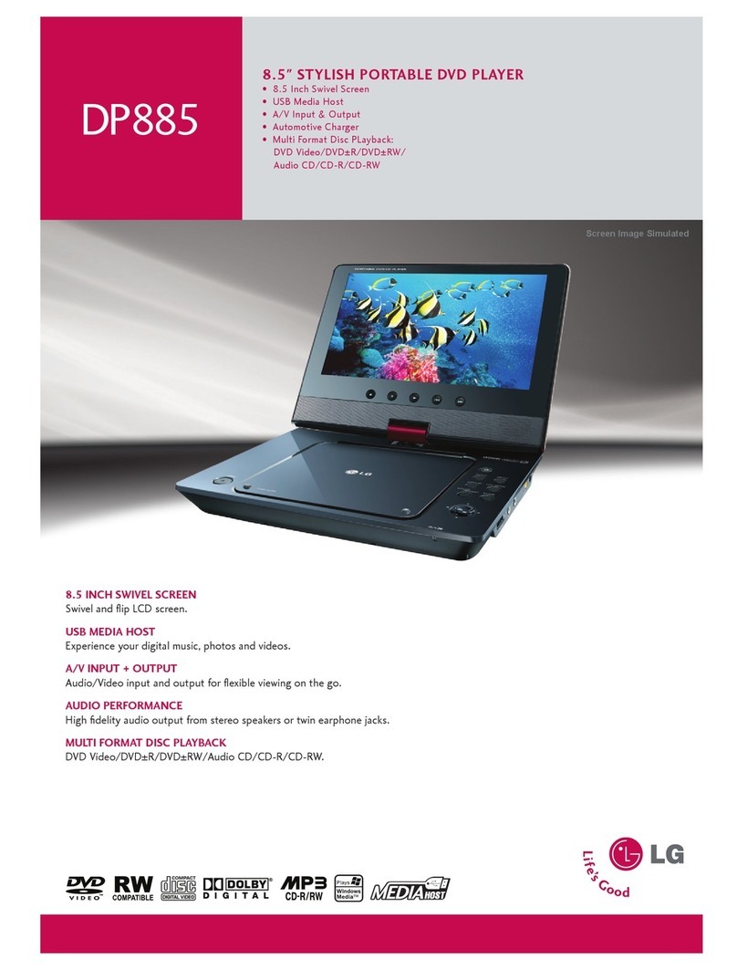 LG DP885 - Portable DVD Player User manual
