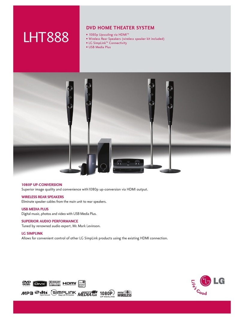 LG LHT888 User manual