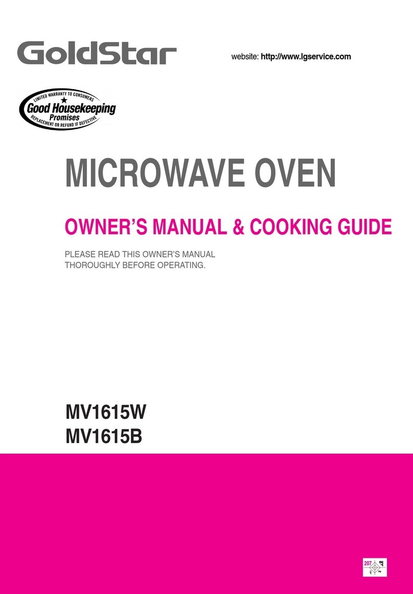 LG MV1615B Use and care manual