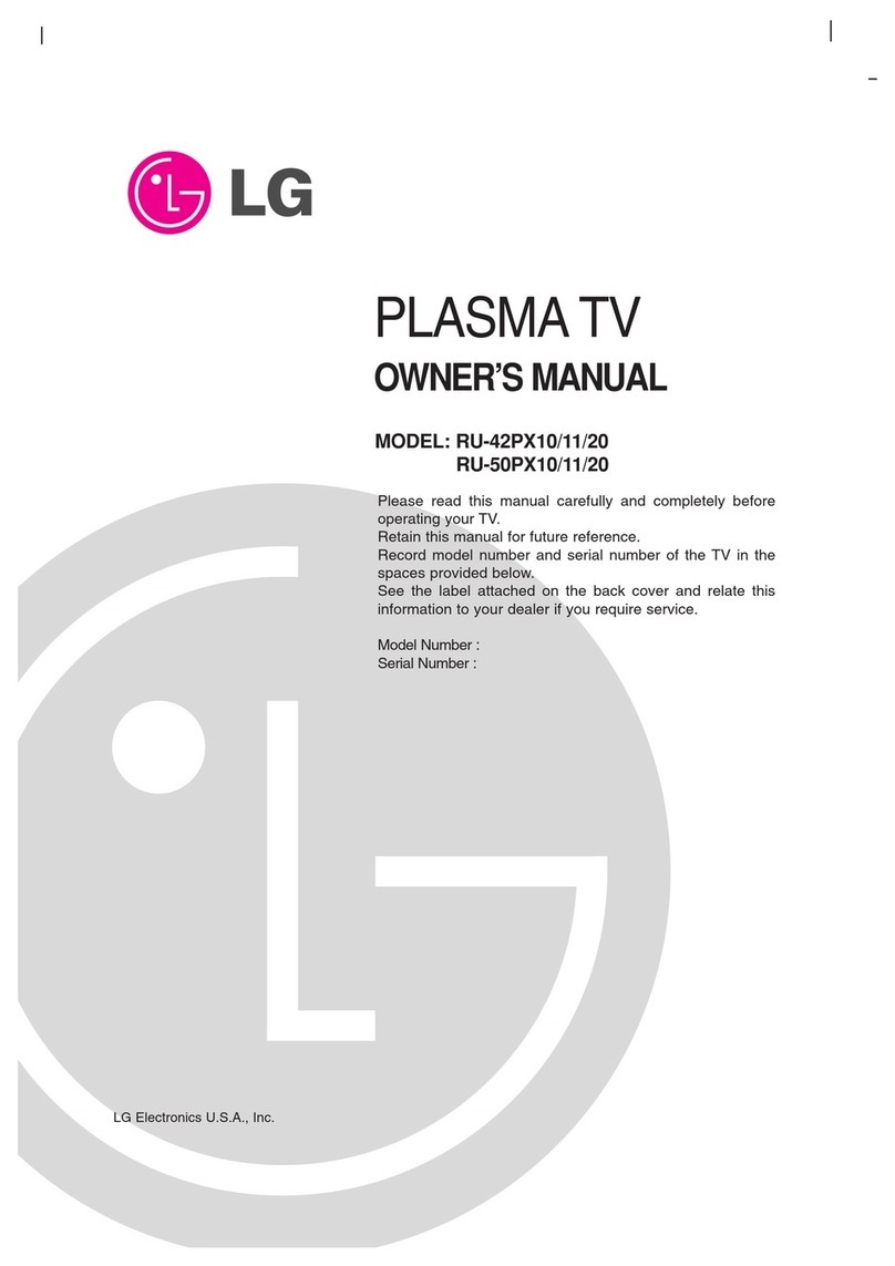 LG RU-42PX10 User manual