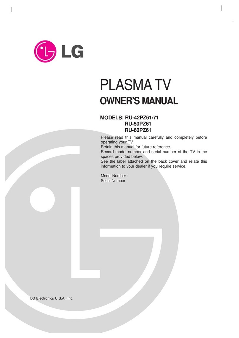 LG RU-42PZ71 User manual