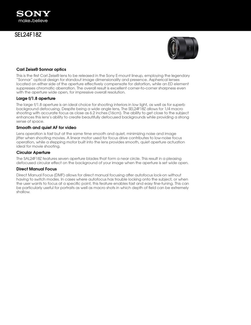 Sony SEL-24F18Z Specifications