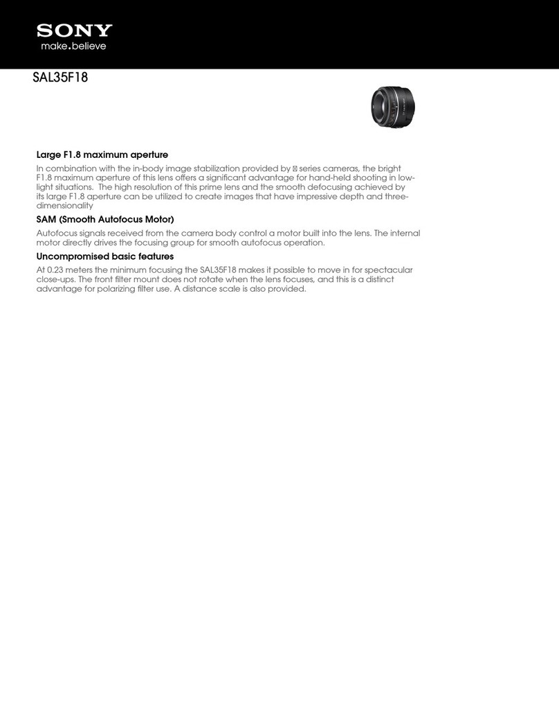 Sony SAL-35F18 User manual