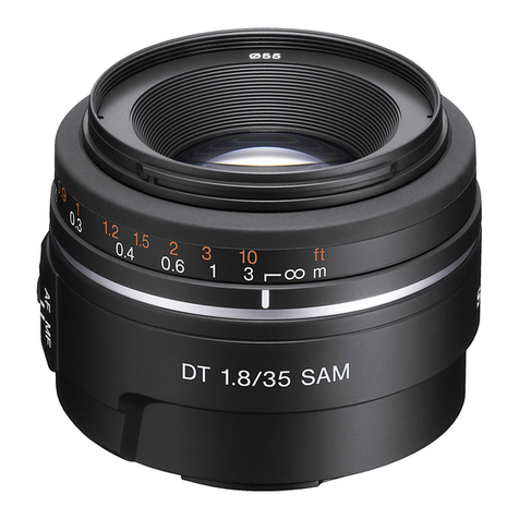 Sony SAL-35F18 User manual Sony SAL-35F18 User manual
