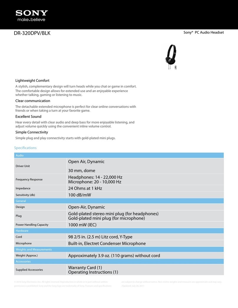 Sony DR-320DPV/BLK User manual