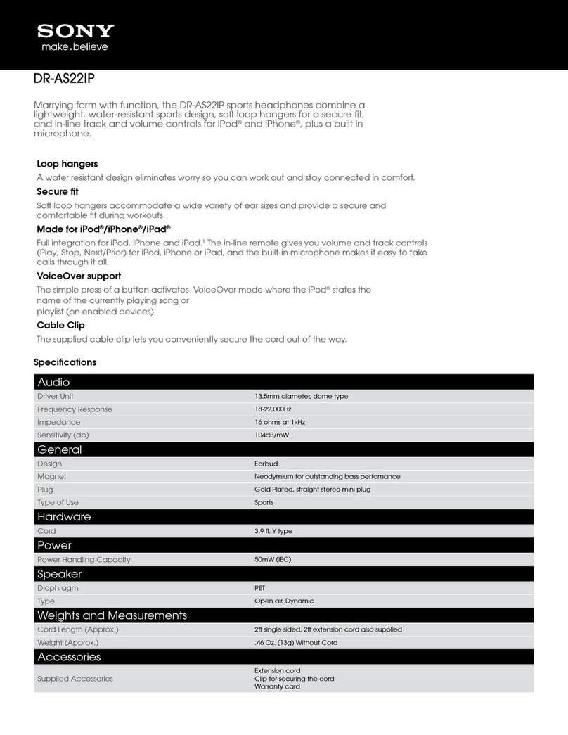 Sony DR-AS22iP Specifications