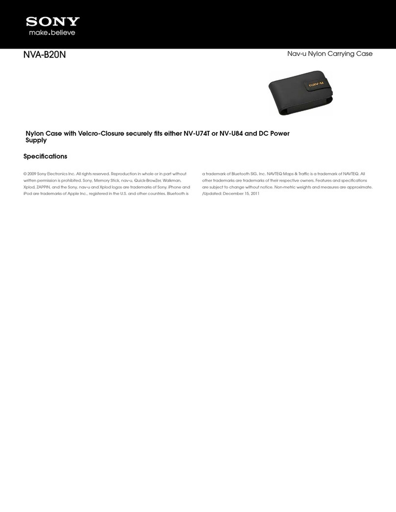 Sony NAV-U NVA-B20N User manual