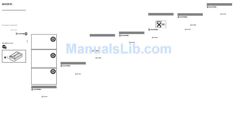 Sony ACC-FM50A User manual