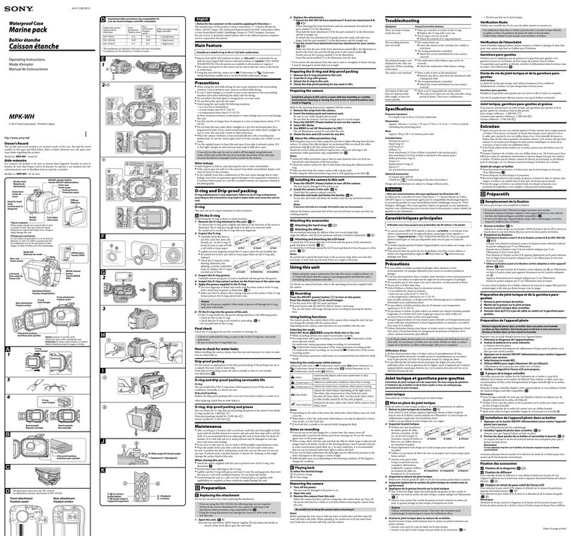 Sony MPK-WH operating instructions