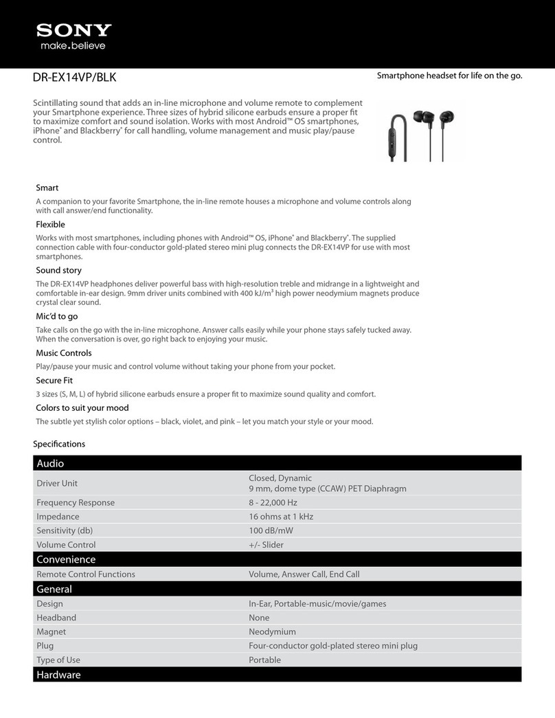Sony DR-EX14VP/BLK Specifications