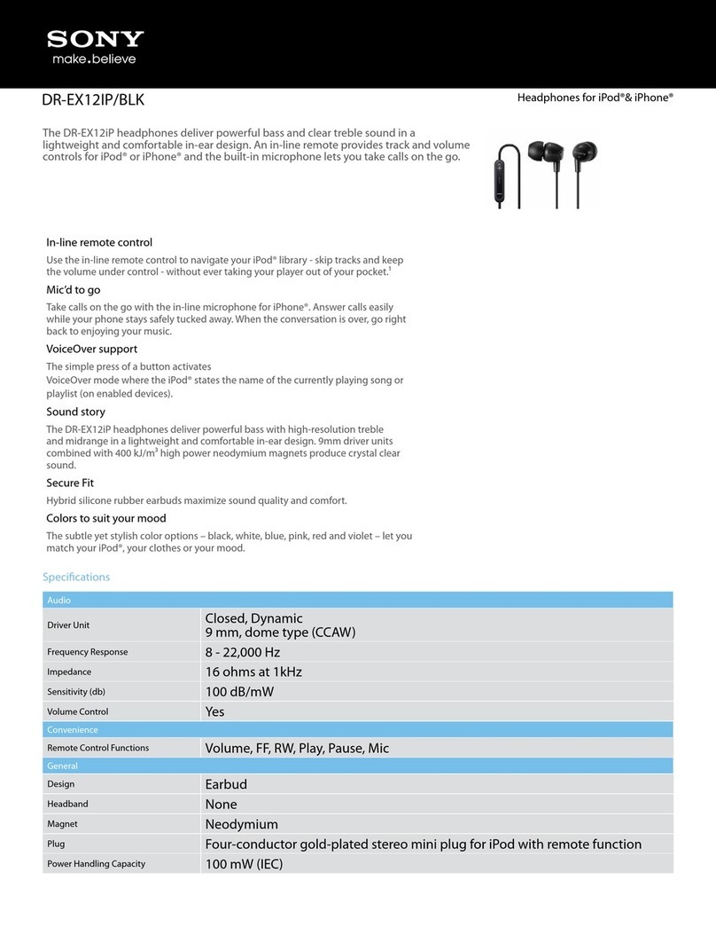 Sony DR-EX12iP/BLK Specifications