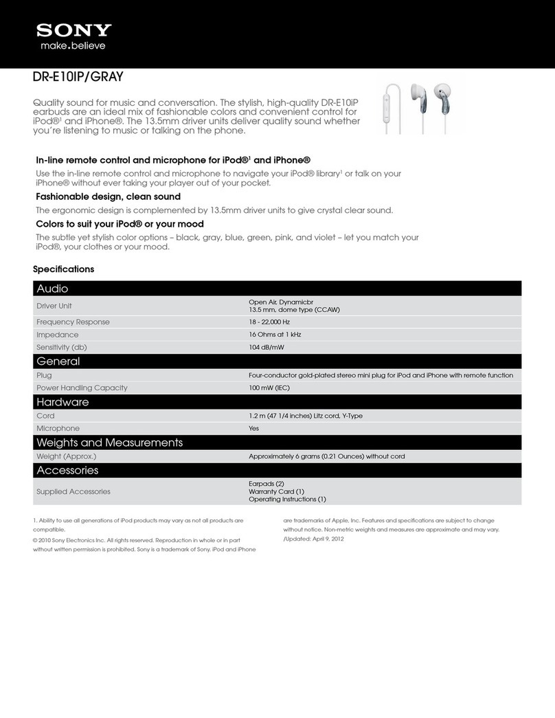 Sony DR-E10iP/GRAY Specifications