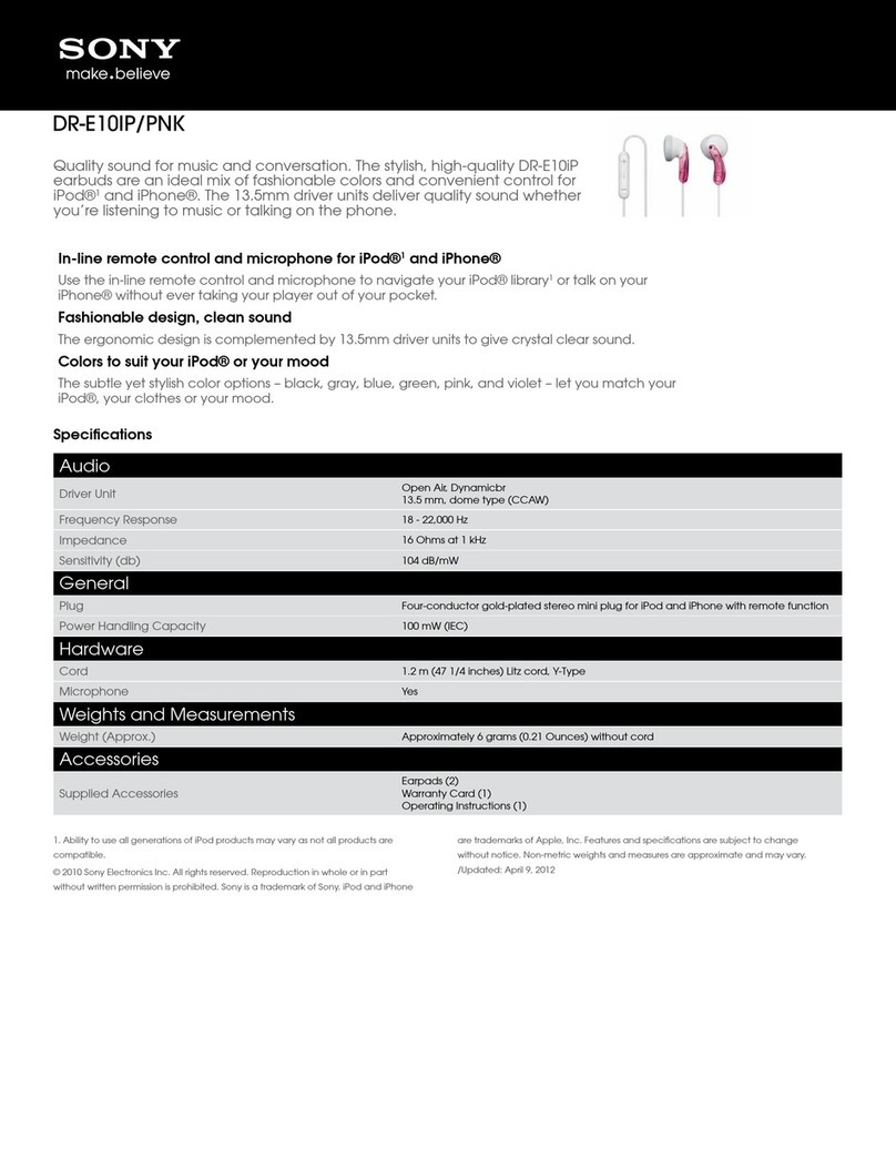 Sony DR-E10iP/PNK Specifications