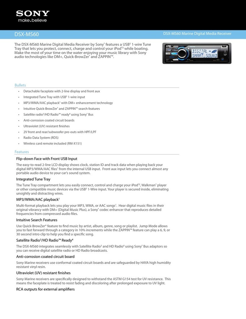 Sony DSX-MS60 Specifications