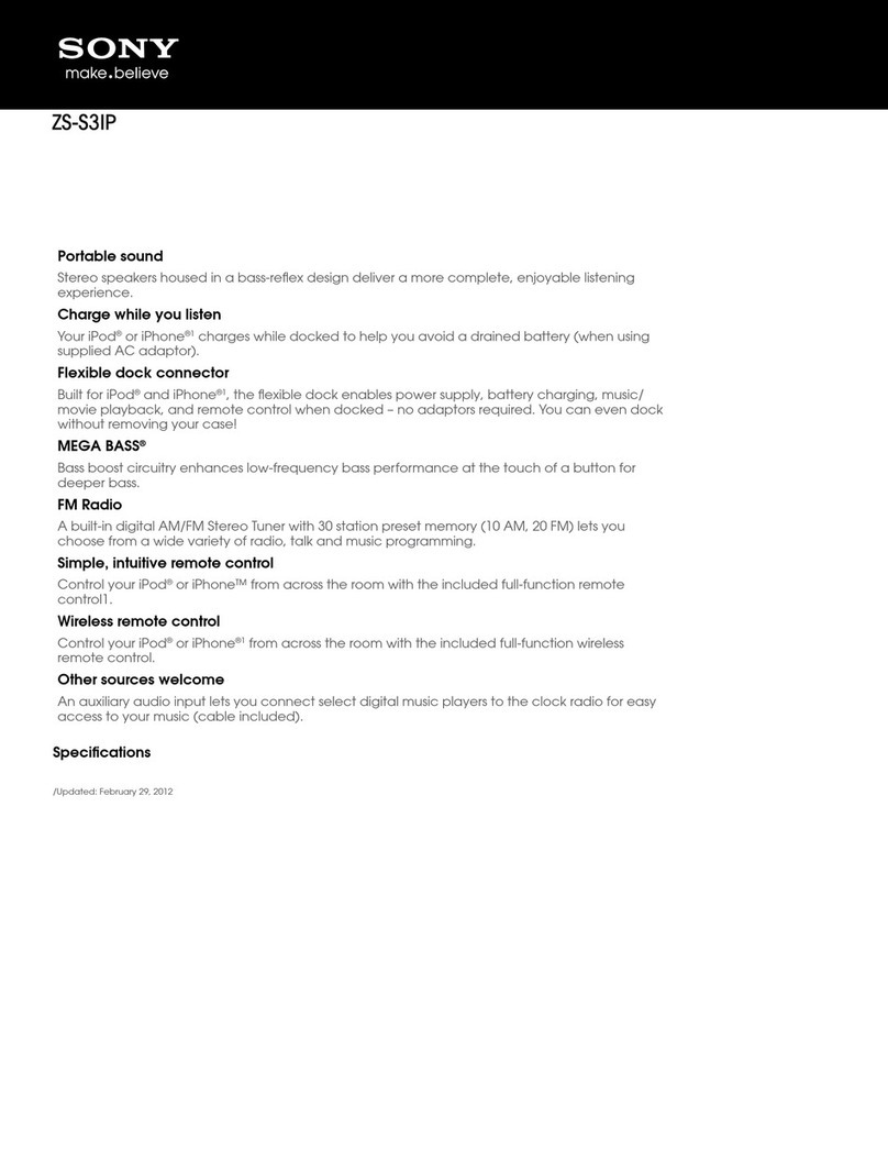 Sony ZS-S3iP Features