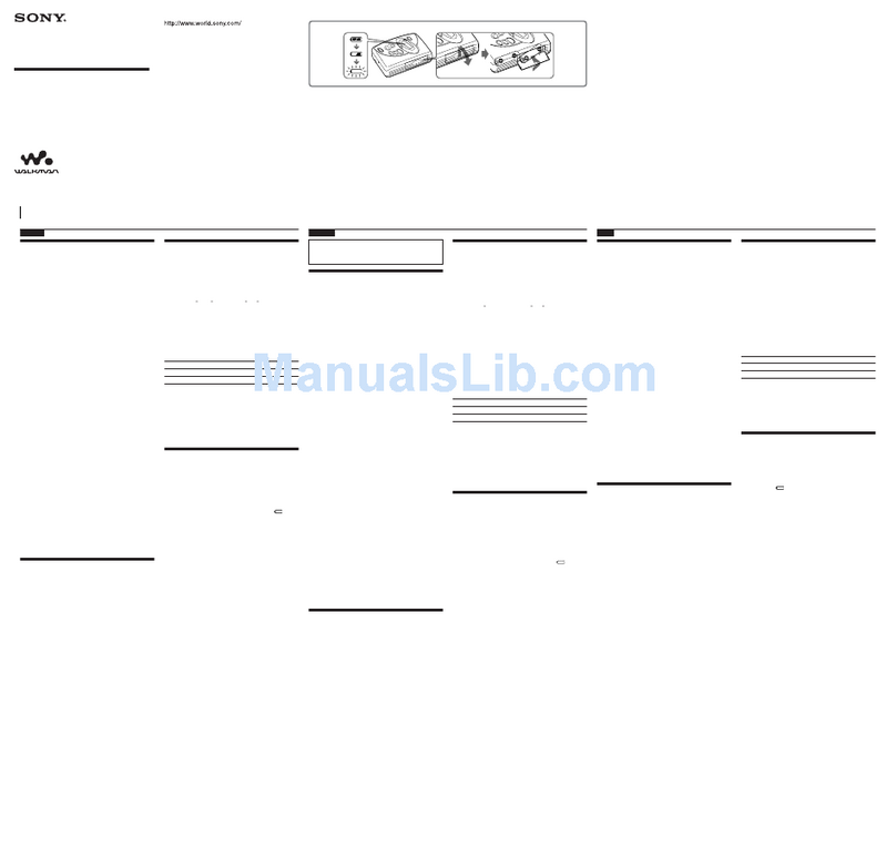 Sony Walkman WM-FX277 User manual
