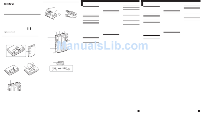 Sony TCM-200DV - Cassette Recorder User manual
