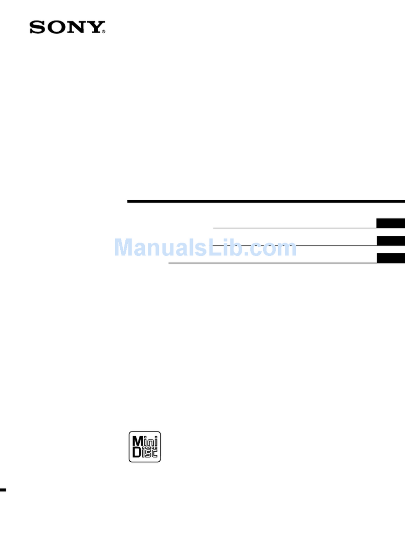 Sony MINIDISC DECK MDS-S38 User manual