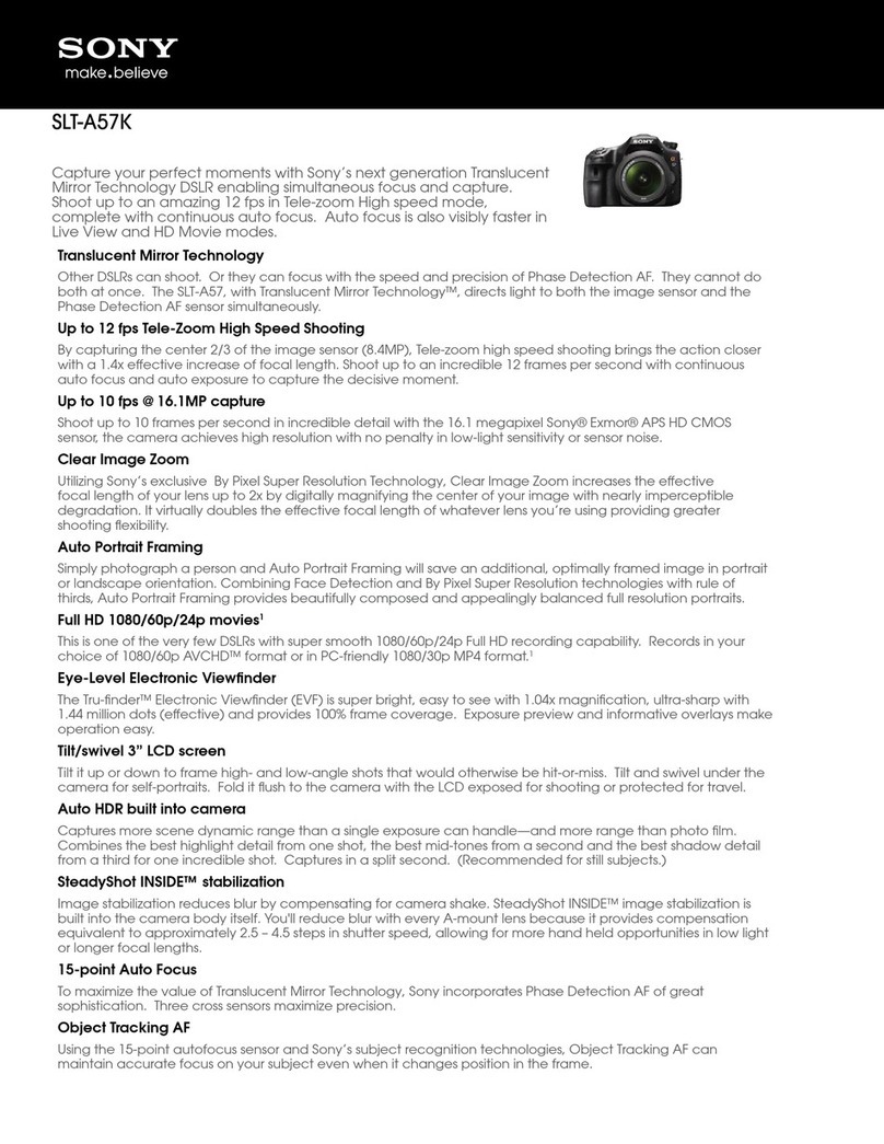 Sony SLT-A57K User manual