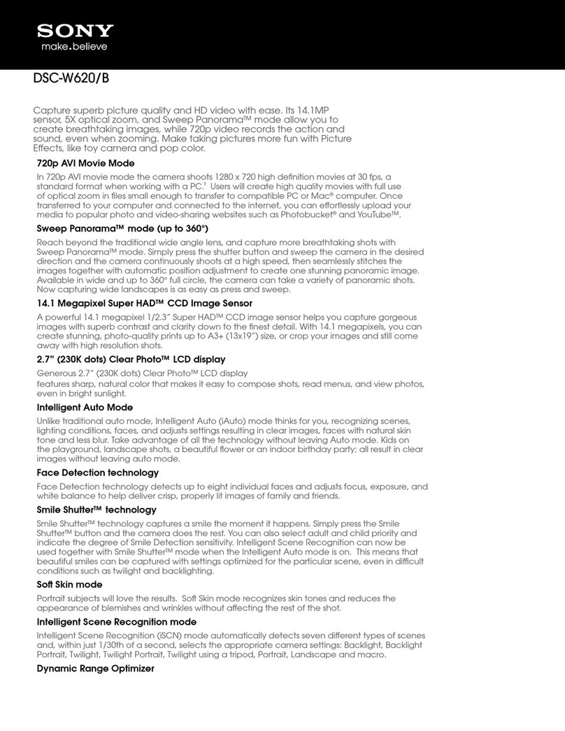 Sony DSC-W620/B User manual