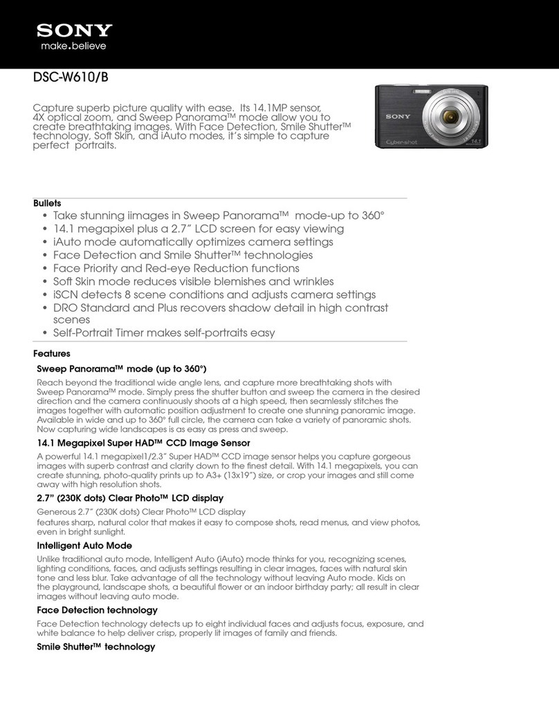 Sony DSC-W610/B User manual