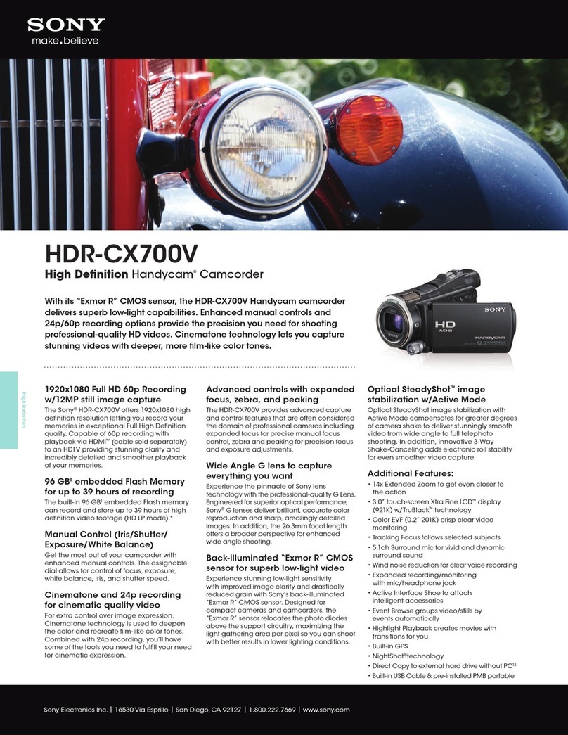 Sony Handycam HDR-CX700V User manual