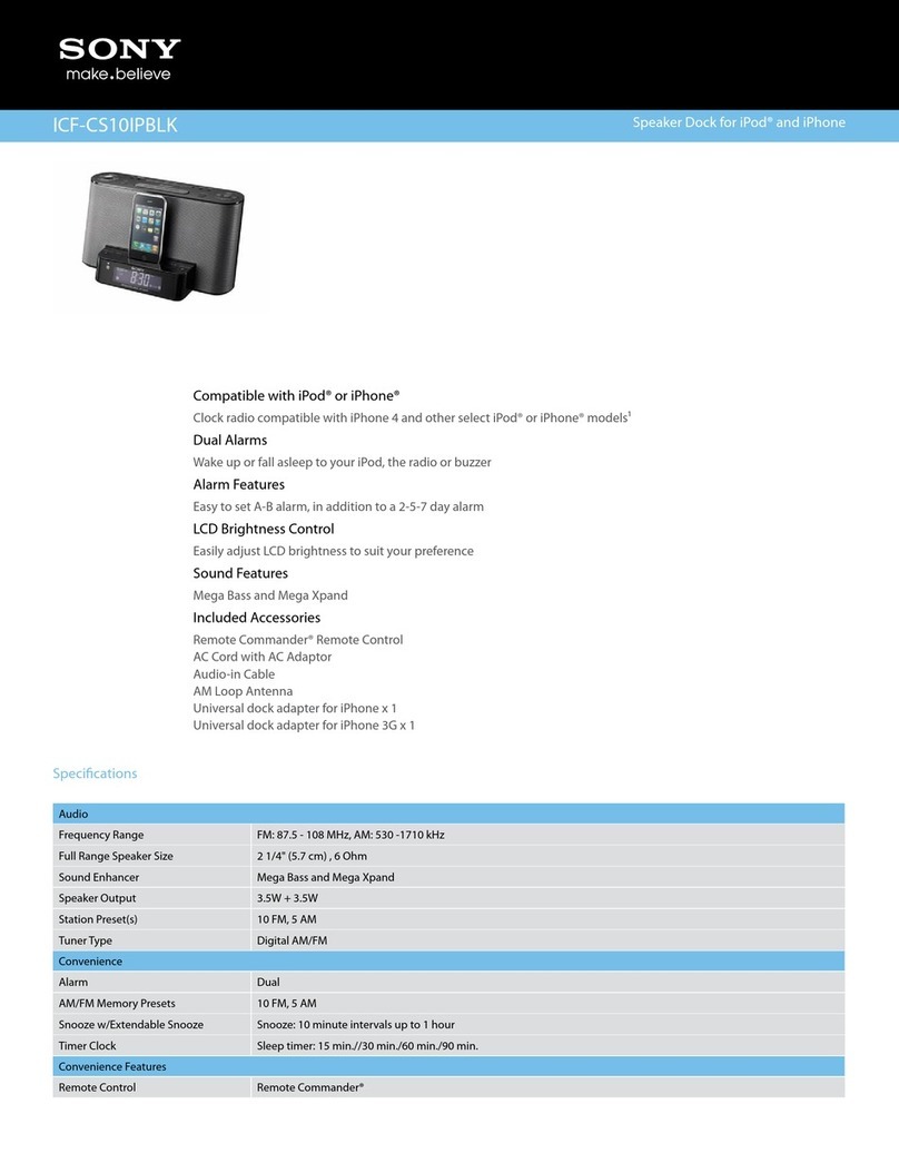 Sony ICF-CS10IPBLK User manual